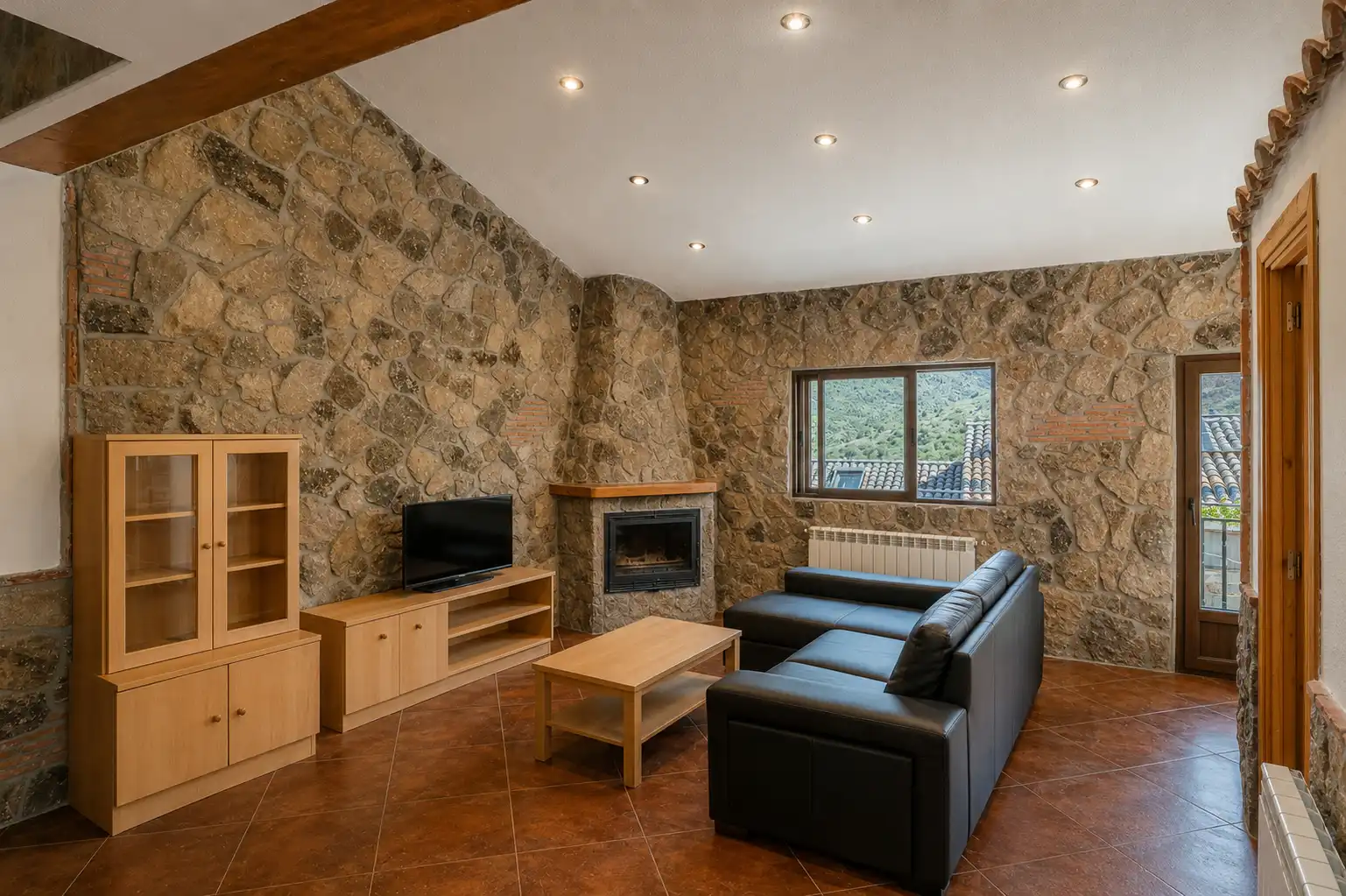 Sala de estar de Casa o chalet en venta en Santa María de la Alameda con Aire acondicionado, Calefacción y Terraza