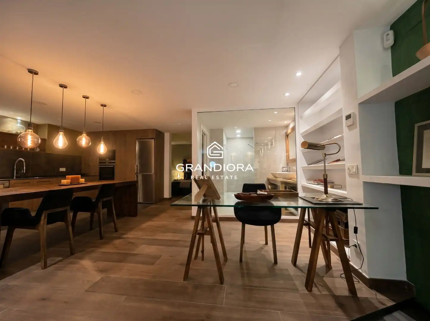 Wohnzimmer von Wohnung zur Miete in Barcelona mit Klimaanlage, Schwimmbad und Möbliert