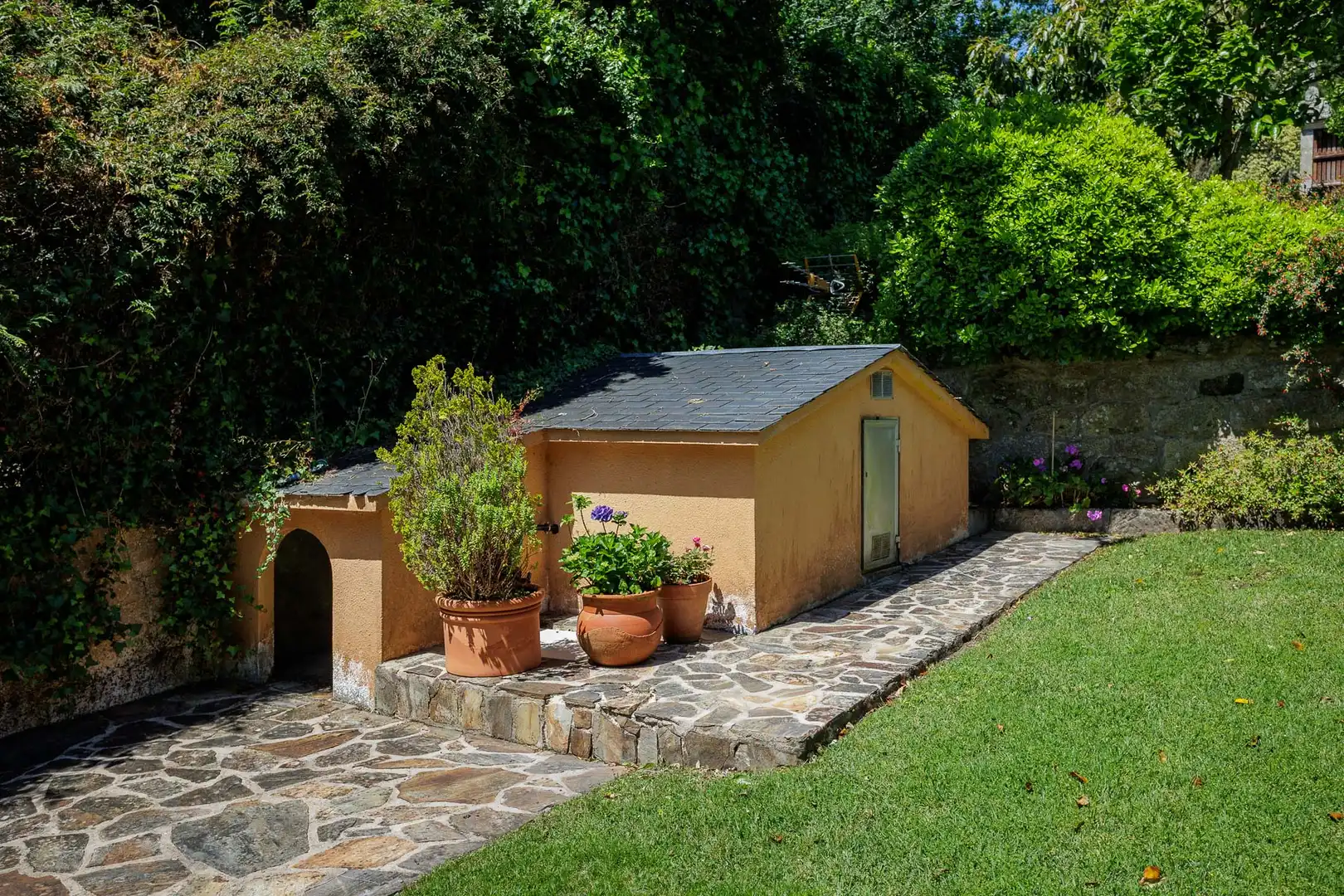 Jardín de Casa o chalet en venta en Sanxenxo con Amueblado
