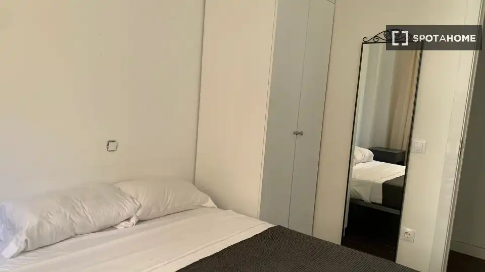 Habitación de Piso de alquiler en Madrid con Aire acondicionado, Calefacción y Amueblado