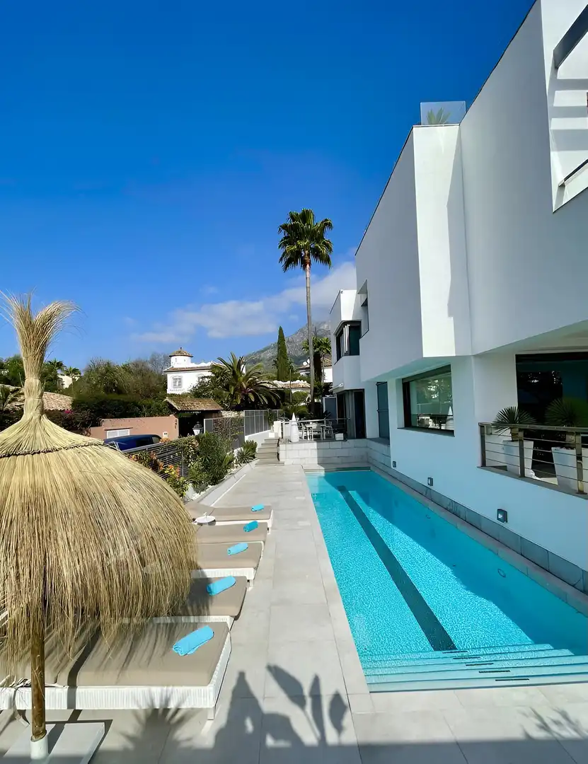 Exterior view of Houses for sale in Marbella  with Air Conditioner, Private garden and Terrace