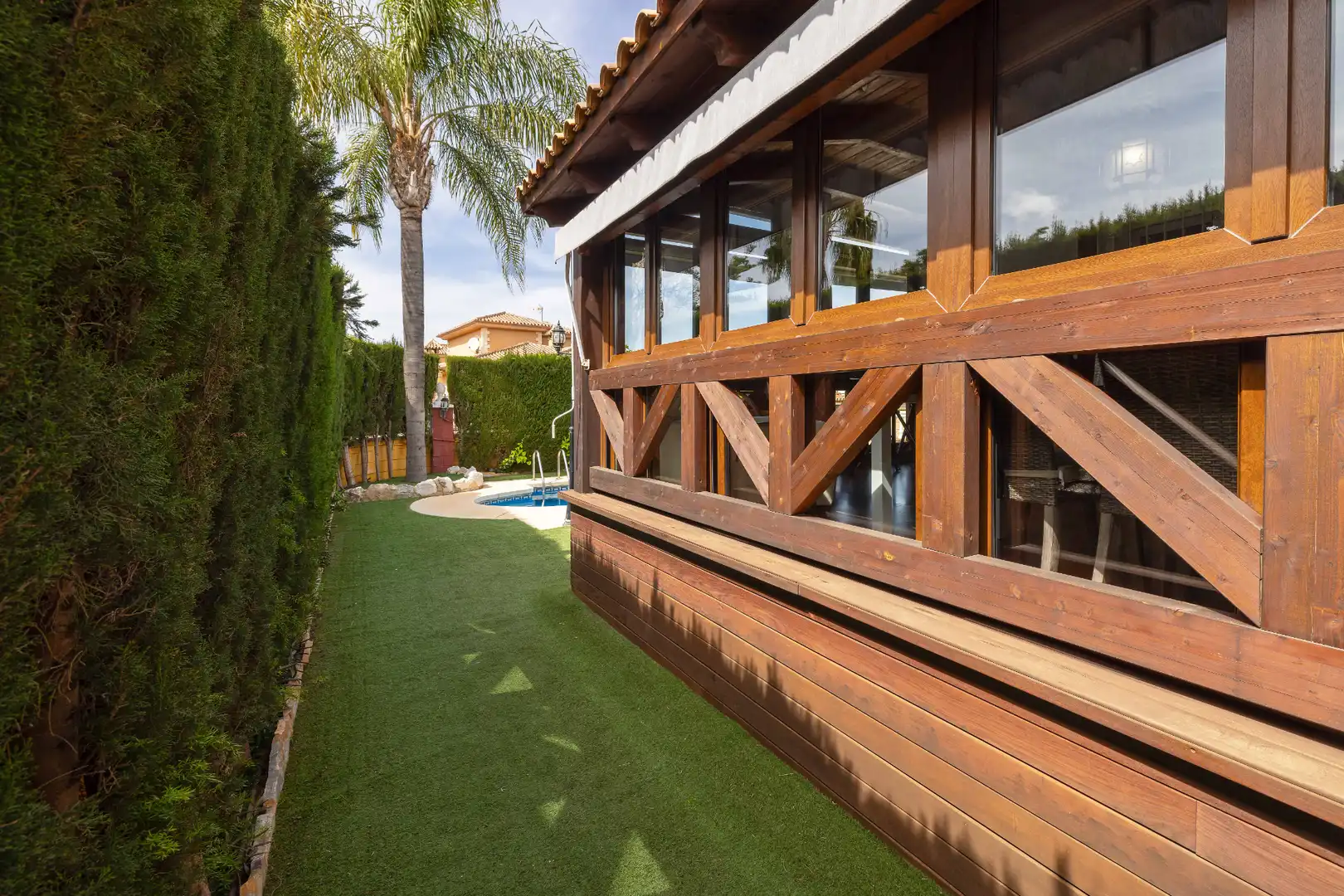 Terrassa de Casa o xalet en venda en Alhaurín de la Torre amb Aire condicionat, Calefacció i Jardí privat