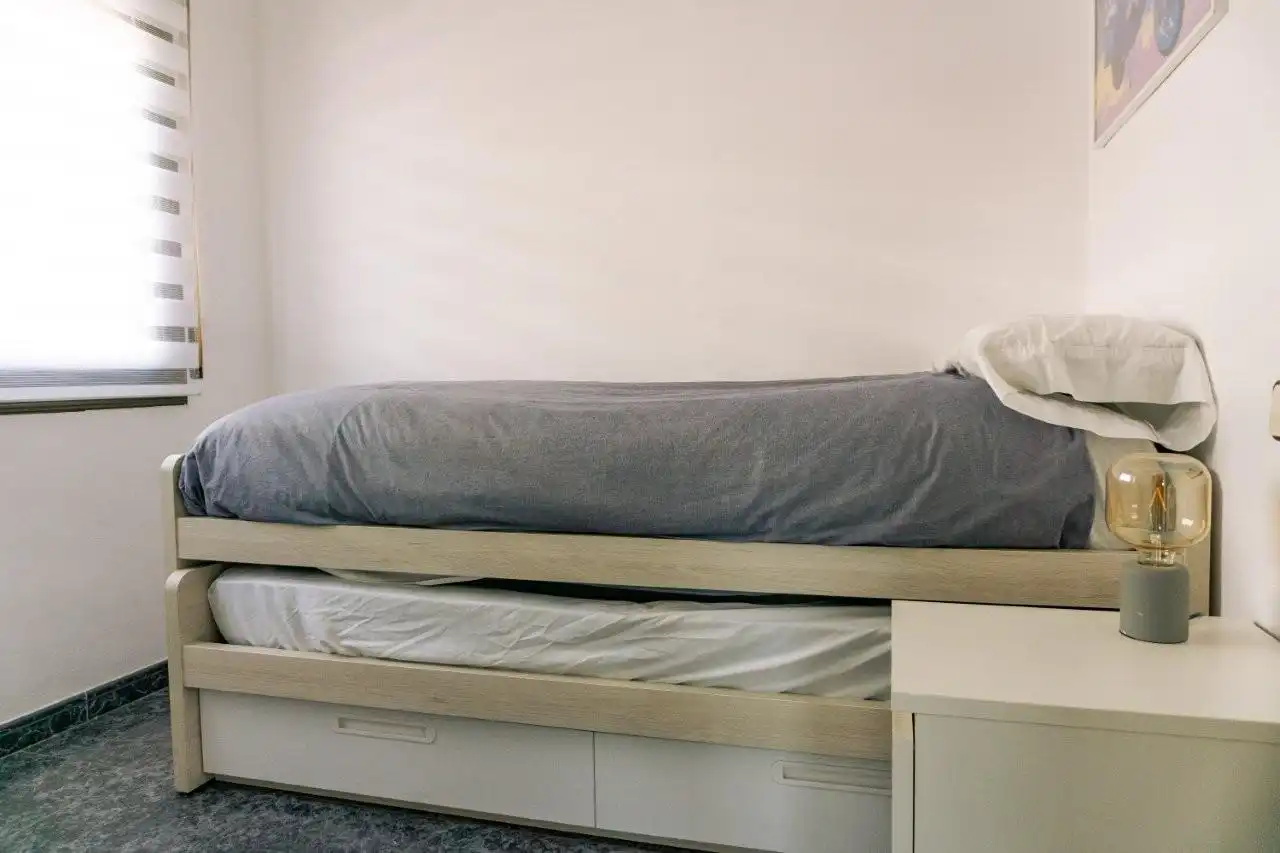 Schlafzimmer von Haus oder Chalet zum Verkauf in Sant Cebrià de Vallalta mit Heizung, Privatgarten und Terrasse