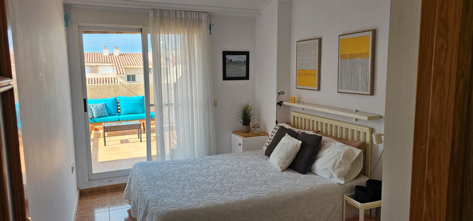 Dormitori de Apartament de lloguer en Canet d'En Berenguer amb Aire condicionat, Calefacció i Terrassa