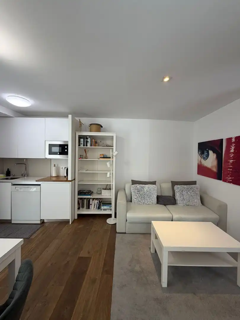 Sala de estar de Piso de alquiler en A Coruña Capital  con Calefacción y Amueblado