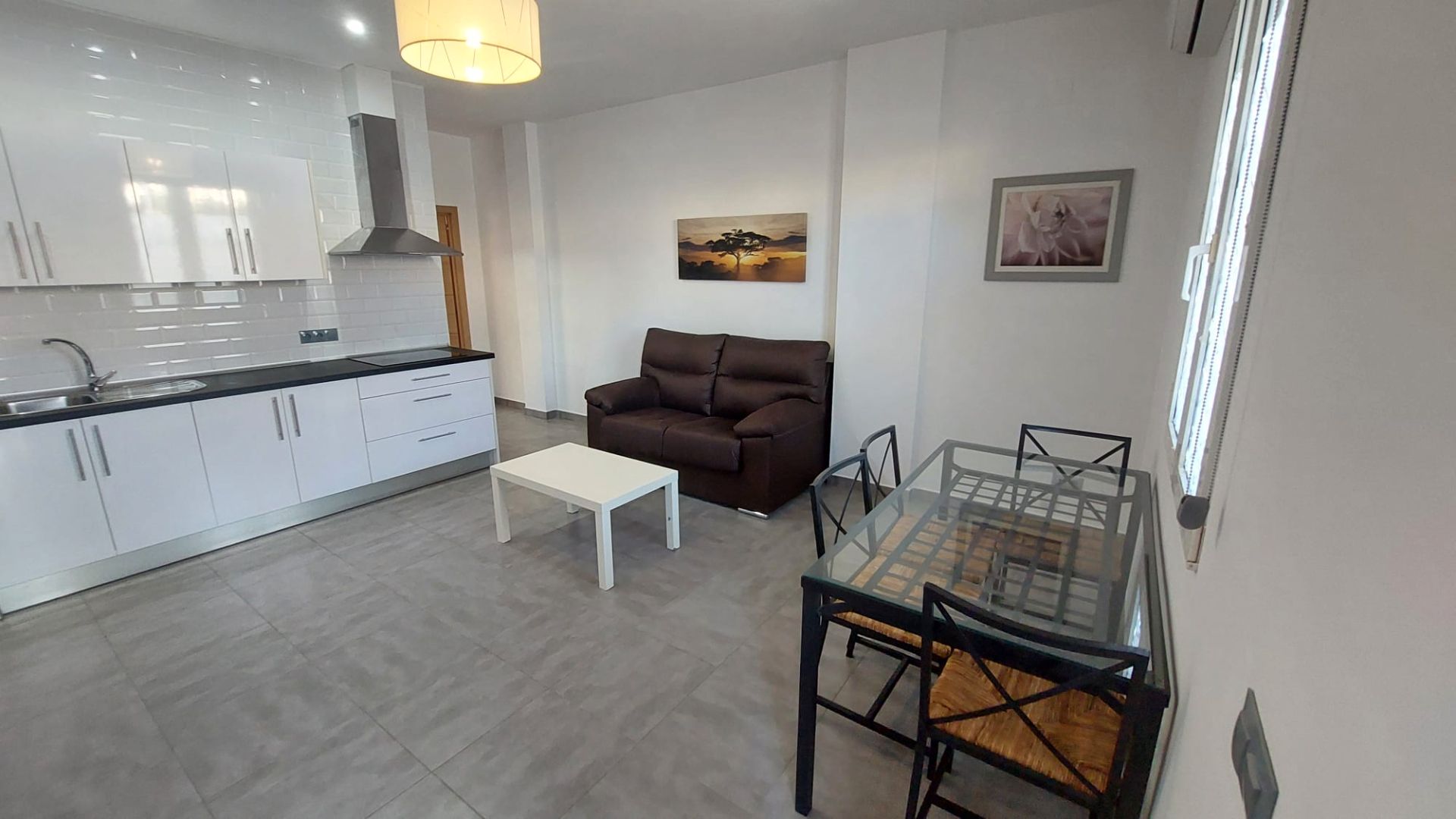 Living room of Apartment to rent in Rincón de la Victoria  with Air Conditioner, Furnished and Washing machine