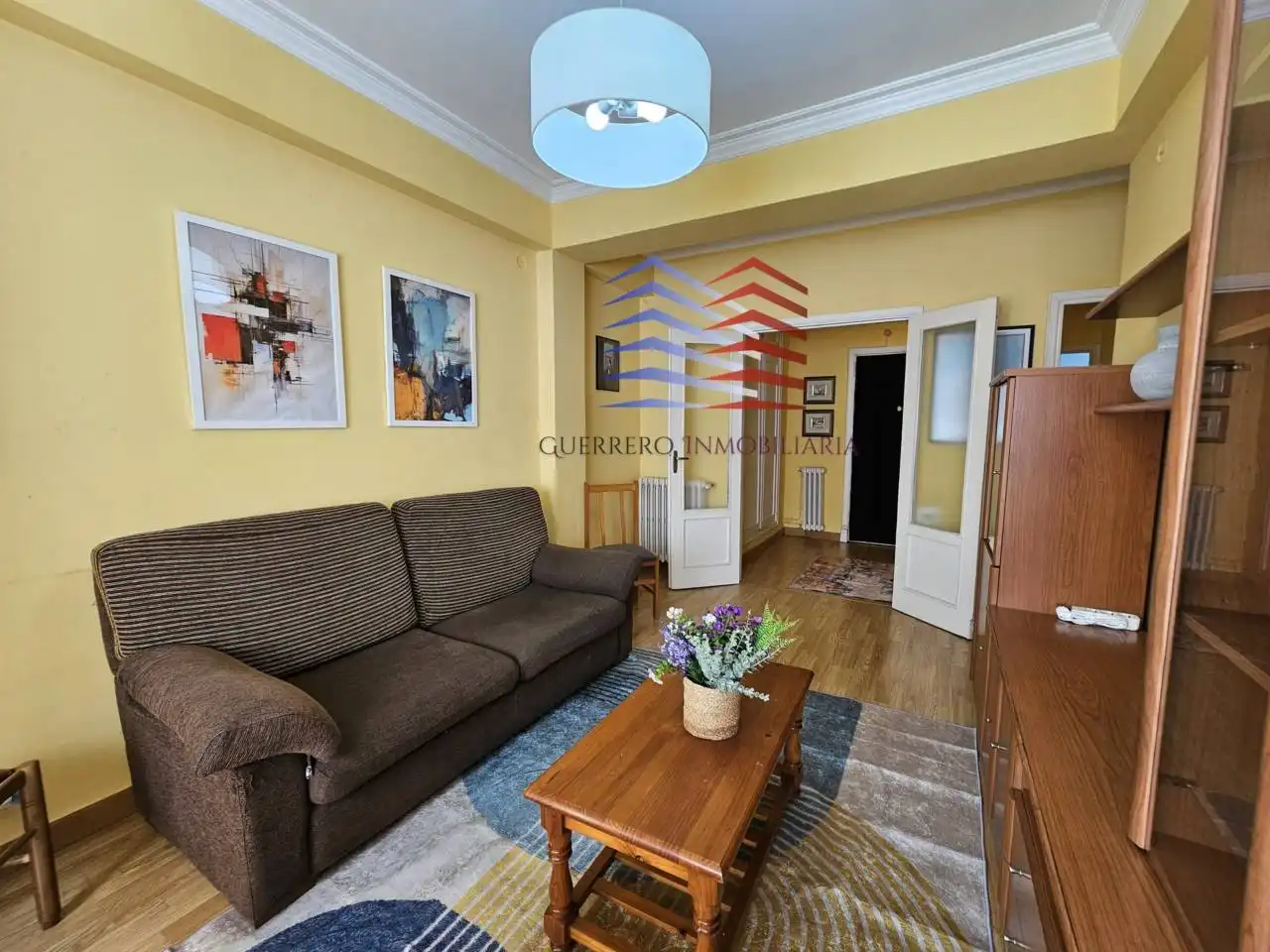 Living room of Flat for rent in Ourense Capital   with Heating, Furnished and Balcony