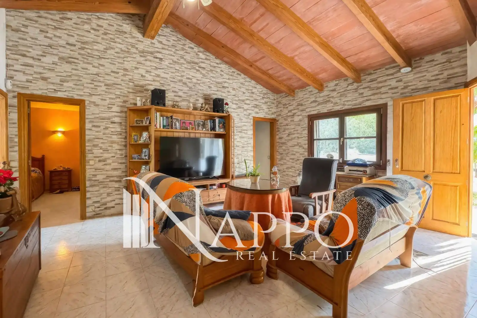 Sala de estar de Casa o chalet en venta en Santanyí con Calefacción y Amueblado