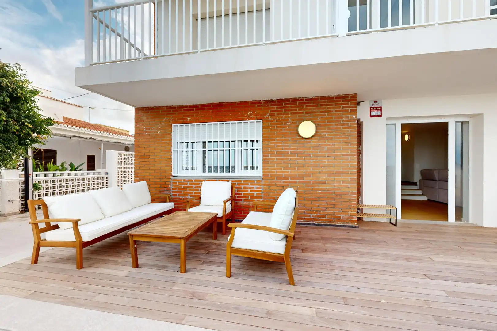 Terraza de Casa o chalet de alquiler en Cartagena con Calefacción, Jardín privado y Parquet