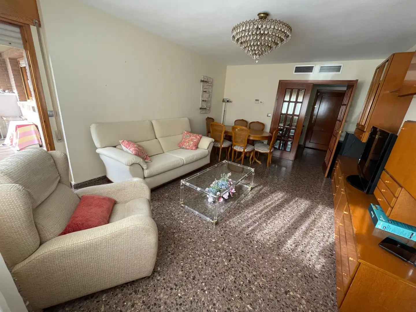 Sala de estar de Piso de alquiler en Zaragoza con Aire acondicionado, Calefacción y Terraza