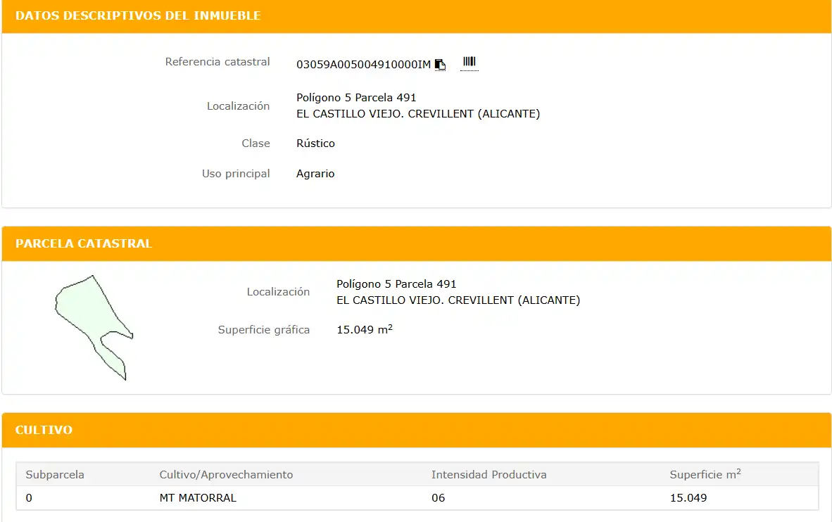 Terreno rústico en venta en Crevillent, imagen 13