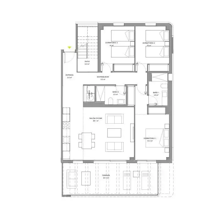 Apartment with pool for sale in El Faro de Calaburra - Chaparral, imagen 35