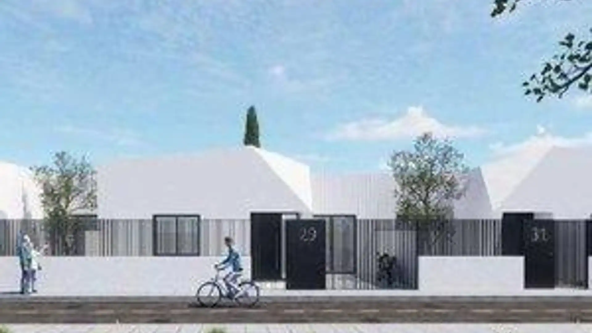 Vista exterior de Casa adosada en venta en Vegas del Genil con Piscina