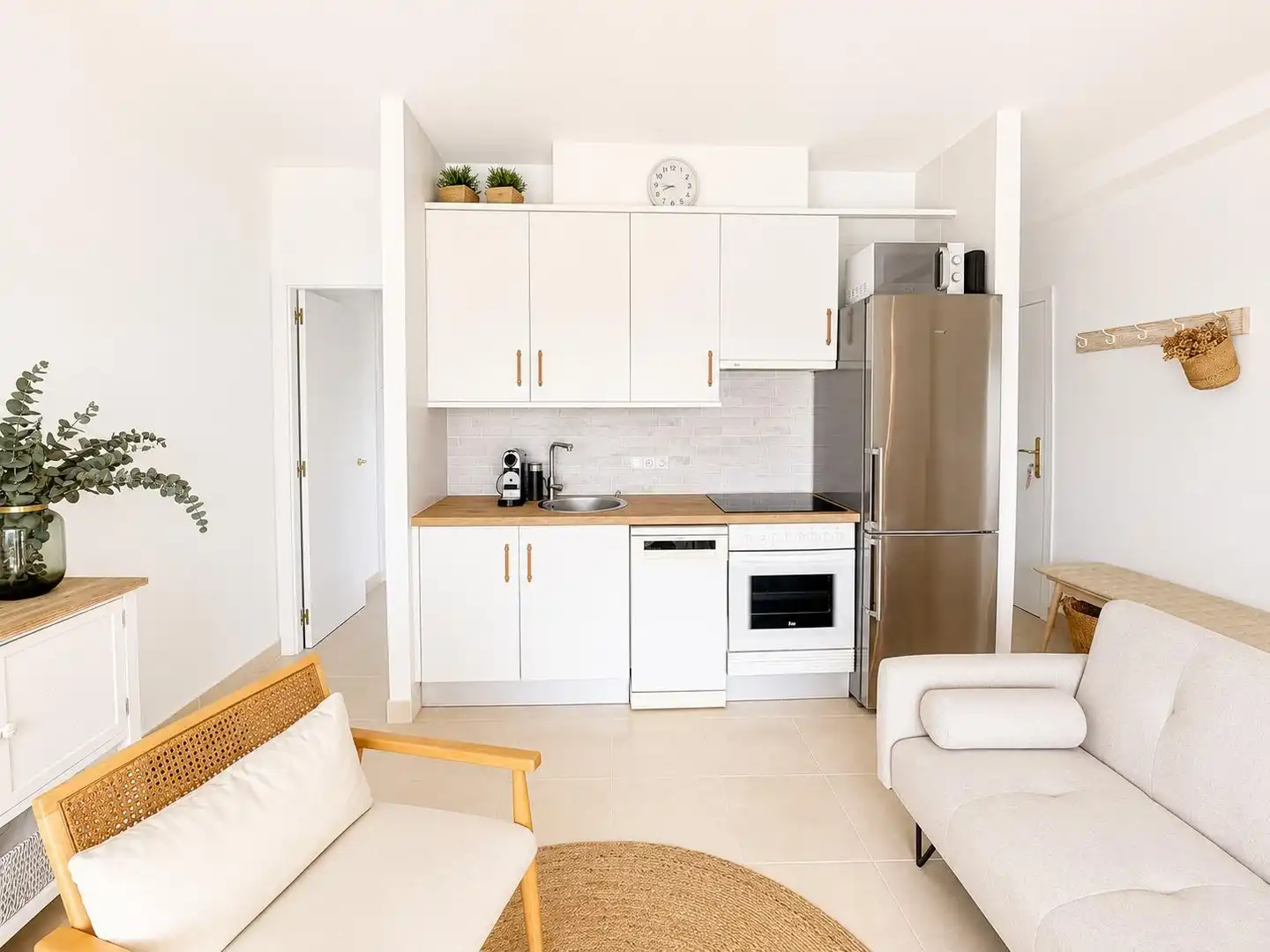 Küche von Wohnung zur Miete in Llucmajor mit Klimaanlage, Heizung und Privatgarten