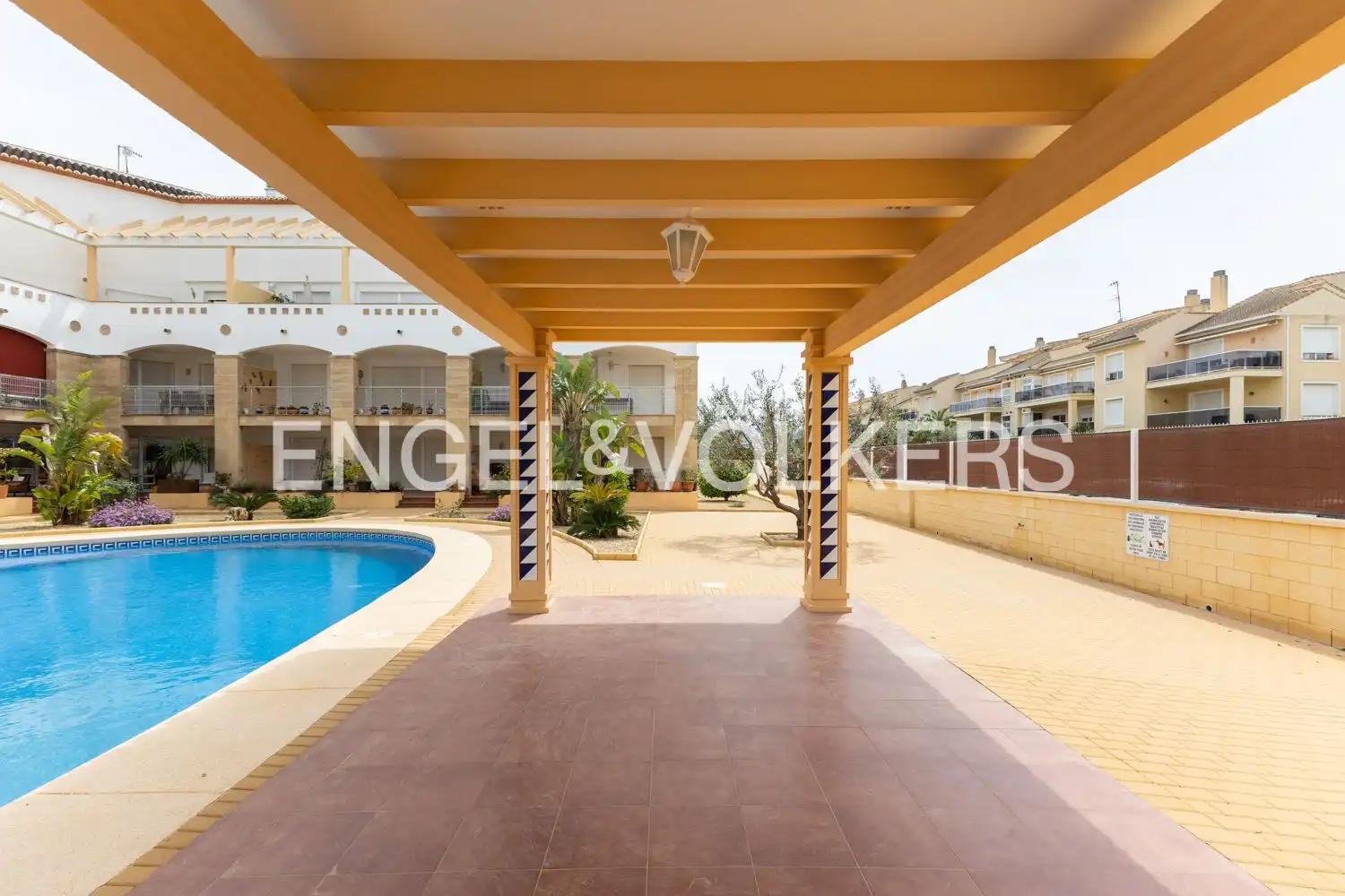 Terrasse von Wohnung zum Verkauf in Jávea / Xàbia mit Klimaanlage, Heizung und Schwimmbad