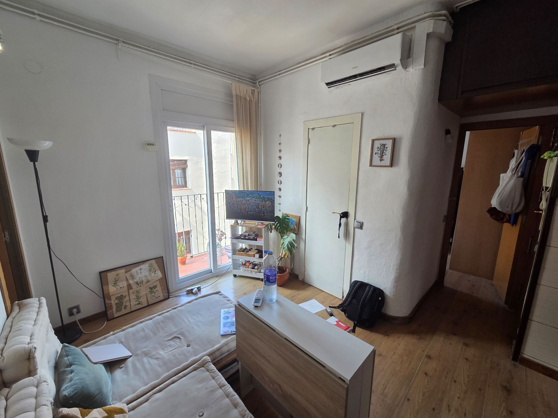Living room of Flat to rent in  Barcelona Capital  with Air Conditioner, Heating and Terrace