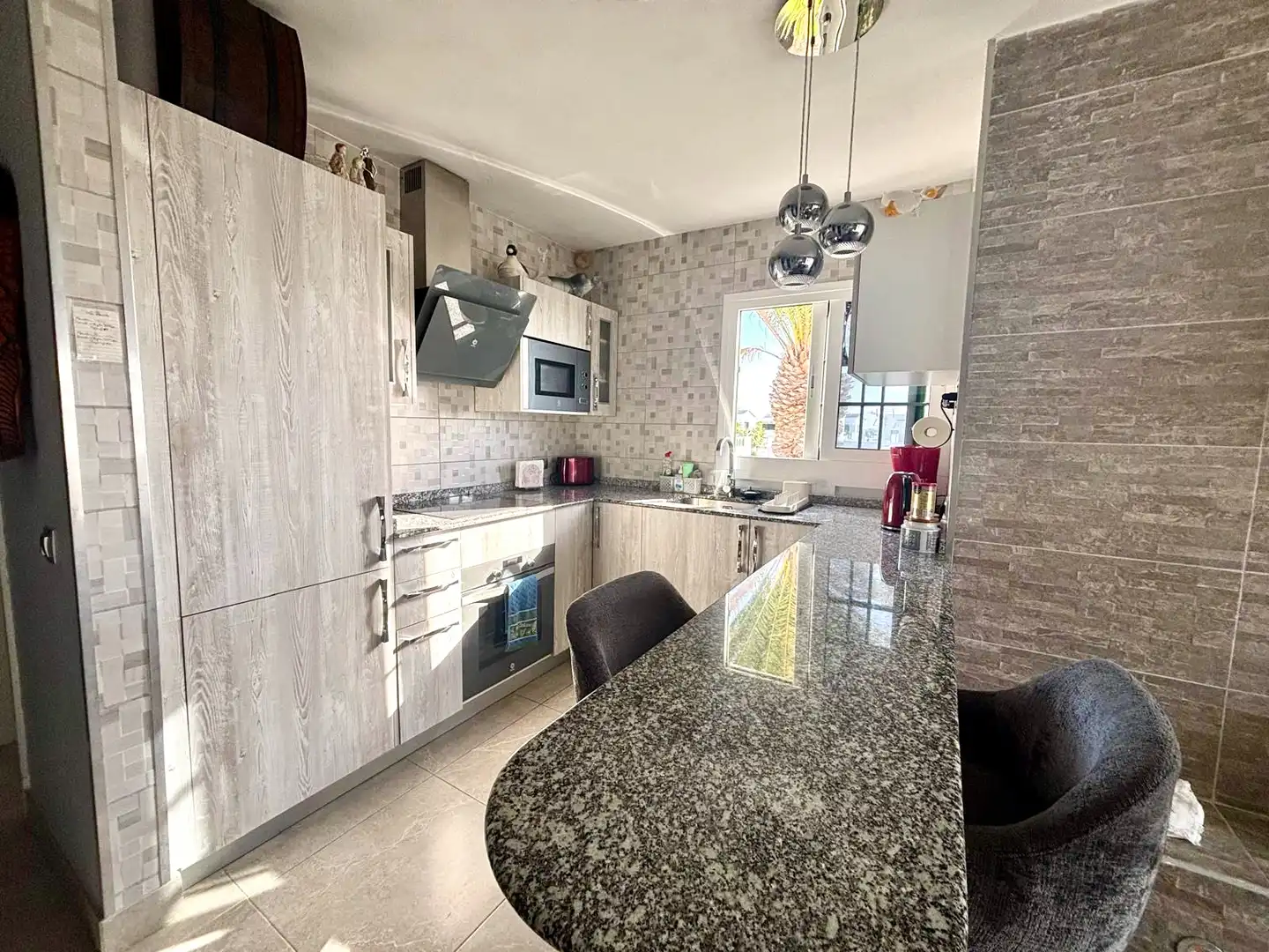 Cocina de Apartamento en venta en Tías con Terraza, Amueblado y Piscina comunitaria