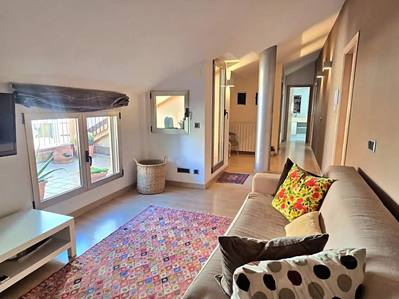 Wohnzimmer von Dachboden zum Verkauf in Valencia mit Klimaanlage, Heizung und Terrasse