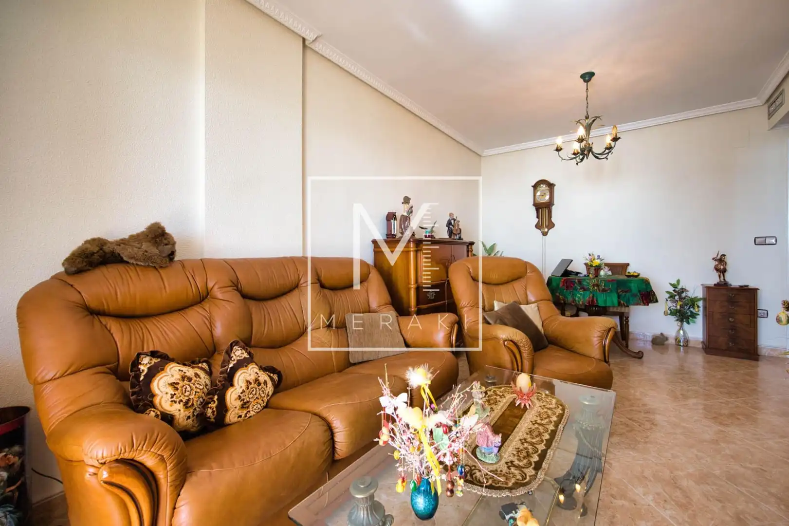 Sala de estar de Apartamento en venta en Calpe / Calp con Aire acondicionado, Jardín privado y Terraza