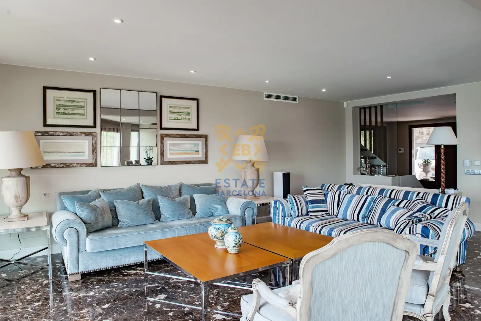 Sala d'estar de Casa o xalet en venda en Tossa de Mar amb Aire condicionat, Jardí privat i Terrassa