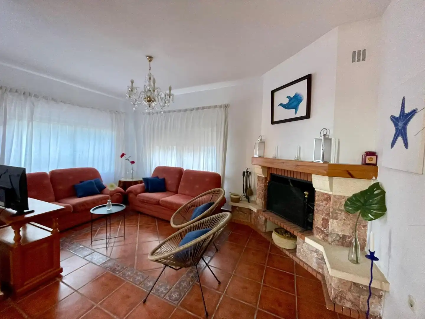Sala de estar de Casa o chalet de alquiler en Rincón de la Victoria con Terraza, Trastero y Amueblado