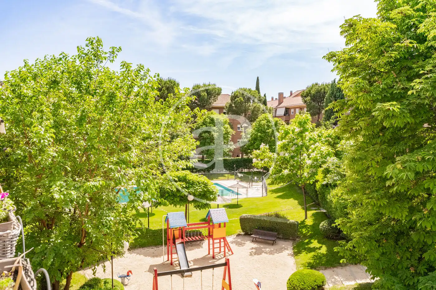 Garten von Wohnung zum Verkauf in Pozuelo de Alarcón mit Klimaanlage, Heizung und Privatgarten