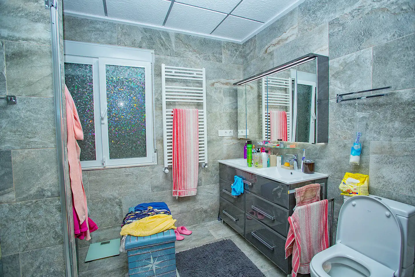 Baño de Finca rústica en venta en Aspe con Aire acondicionado, Calefacción y Jardín privado