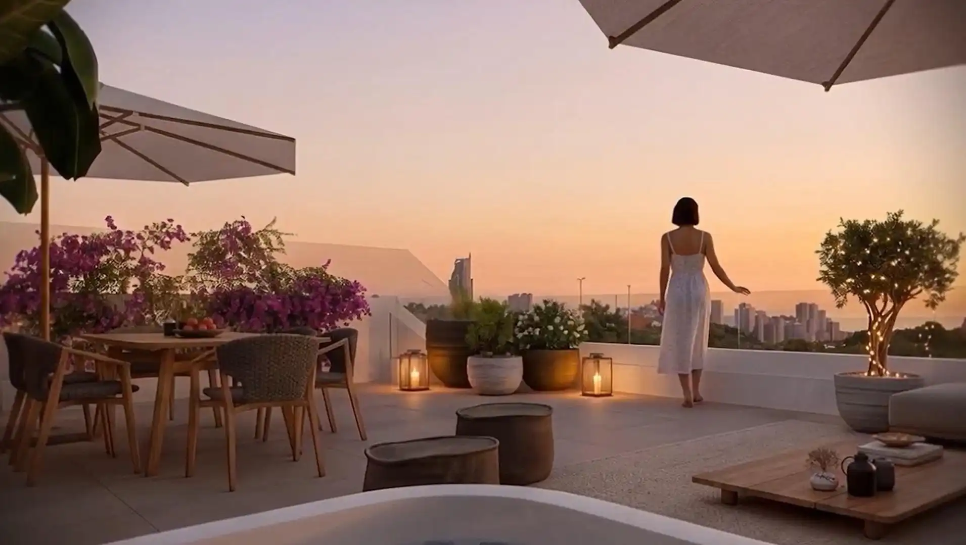 Terraza de Apartamento en venta en Finestrat con Aire acondicionado, Terraza y Trastero