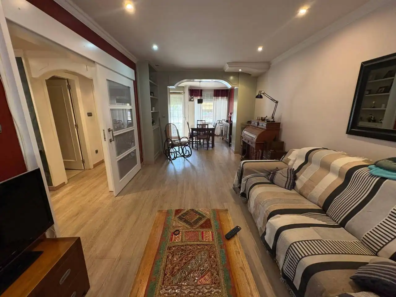 Sala de estar de Casa adosada en venta en Binéfar con Aire acondicionado, Calefacción y Jardín privado