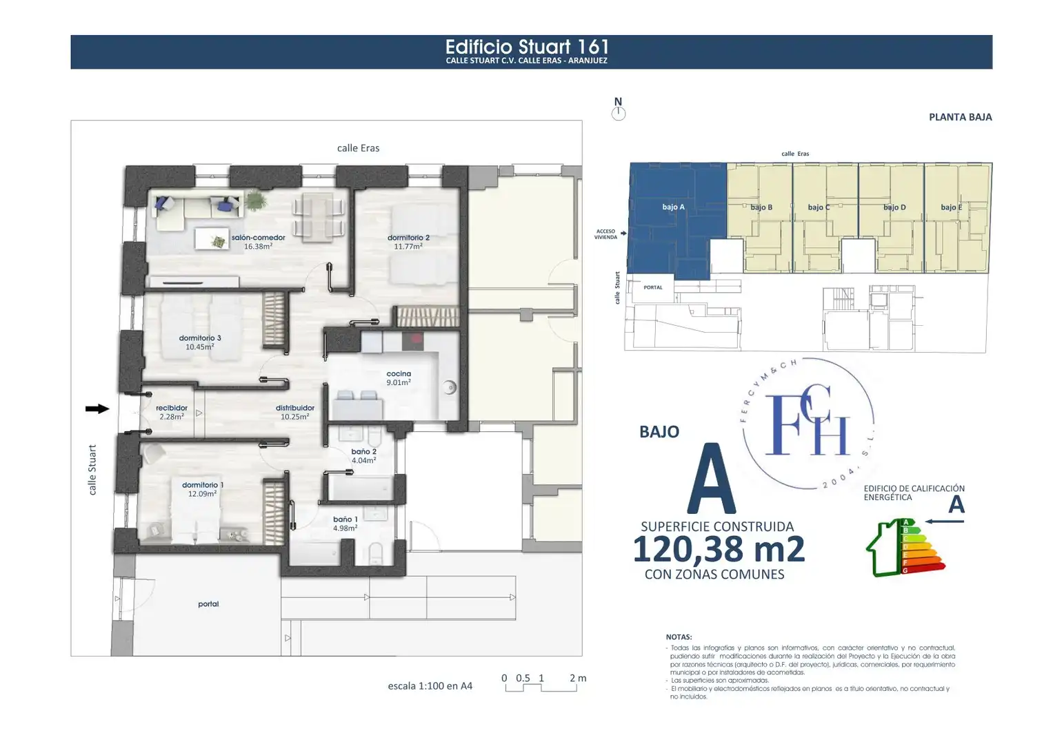 Appartement avec ascenseur à vendre à Calle de Stuart 161, imagen 4