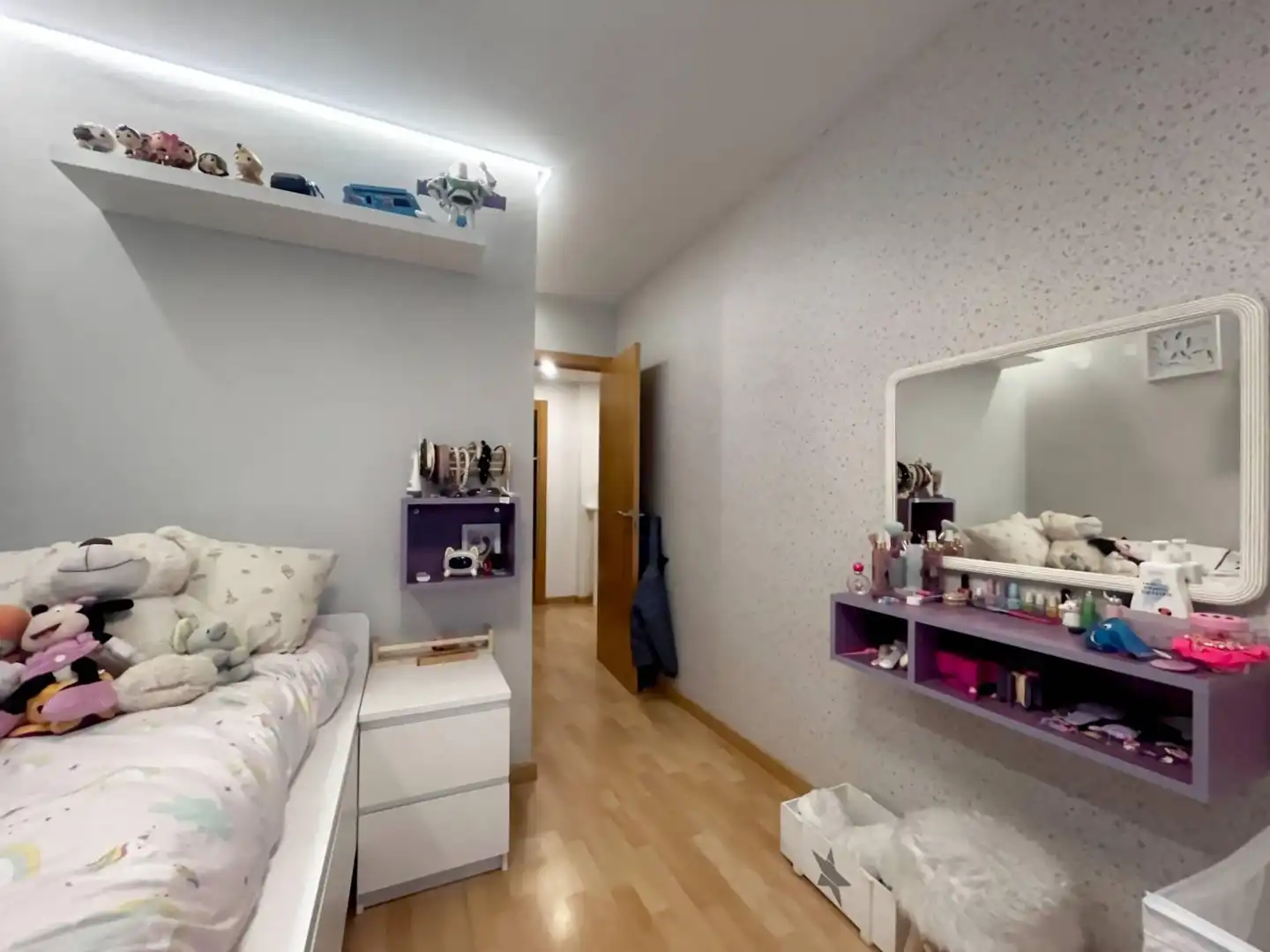 Schlafzimmer von Wohnung zum Verkauf in Lleida mit Klimaanlage, Heizung und Parkett