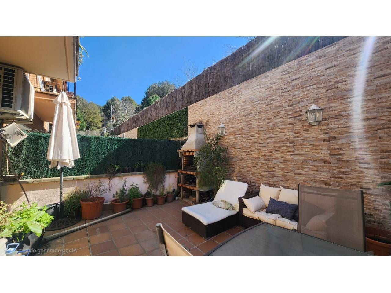 Terraza de Casa adosada en venta en Terrassa con Aire acondicionado, Calefacción y Piscina