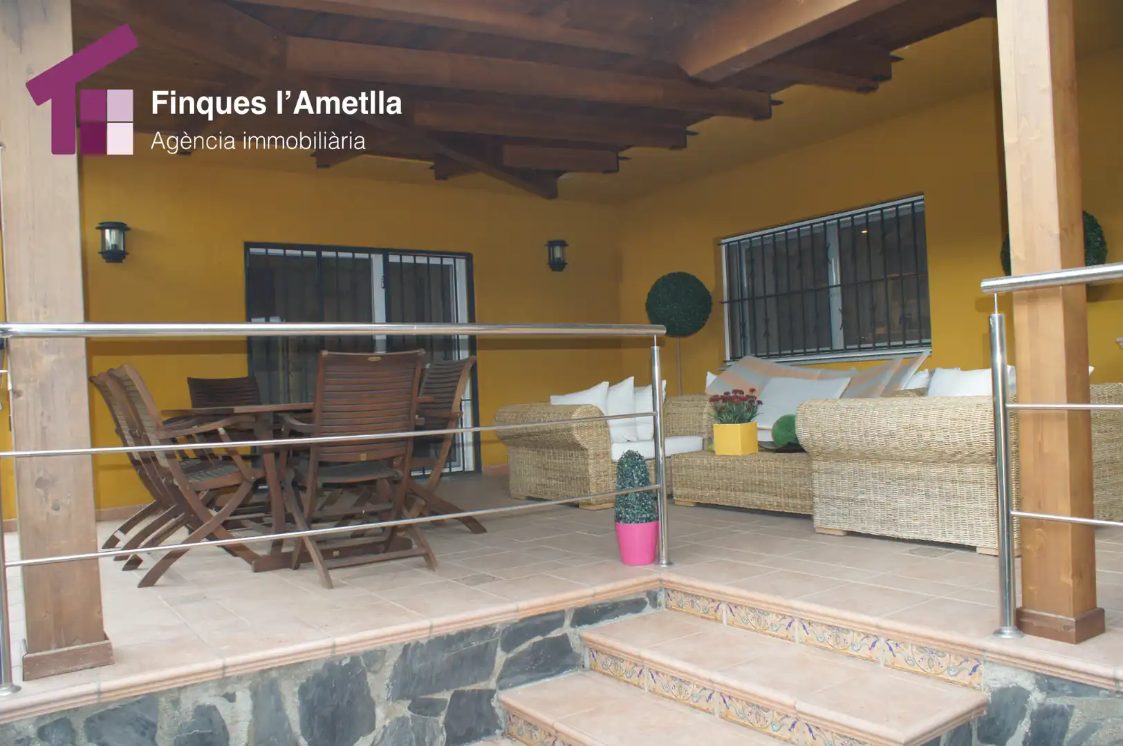 Terrassa de Casa o xalet en venda en L'Ametlla del Vallès amb Aire condicionat, Calefacció i Jardí privat