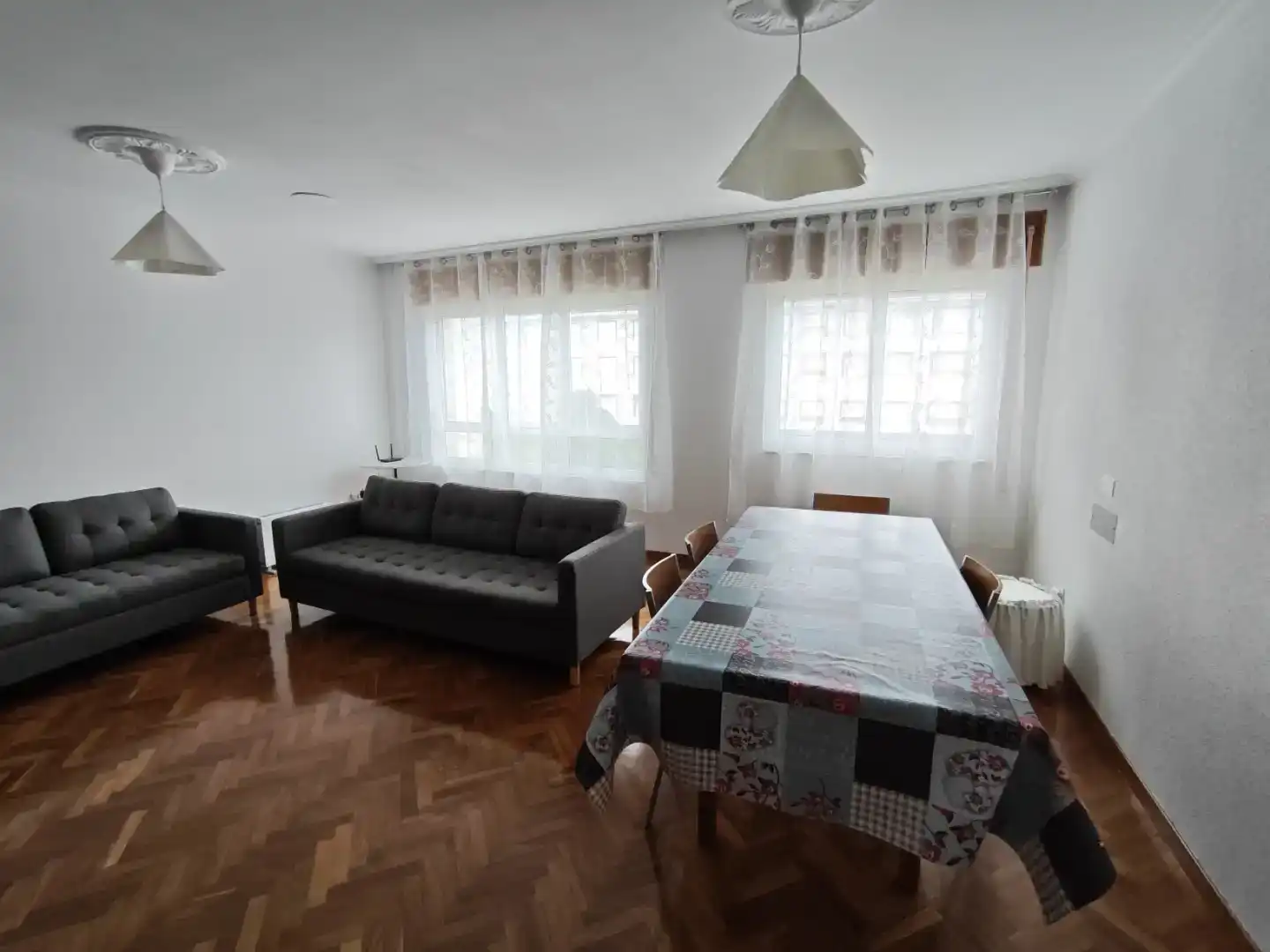 Sala de estar de Dúplex de alquiler en Foz con Parquet, Amueblado y Horno