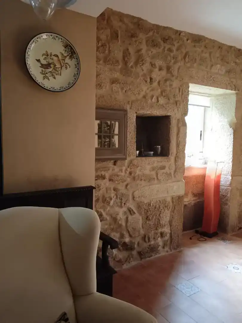 Wohnzimmer von Wohnung zur Miete in Catoira mit Privatgarten, Parkett und Möbliert