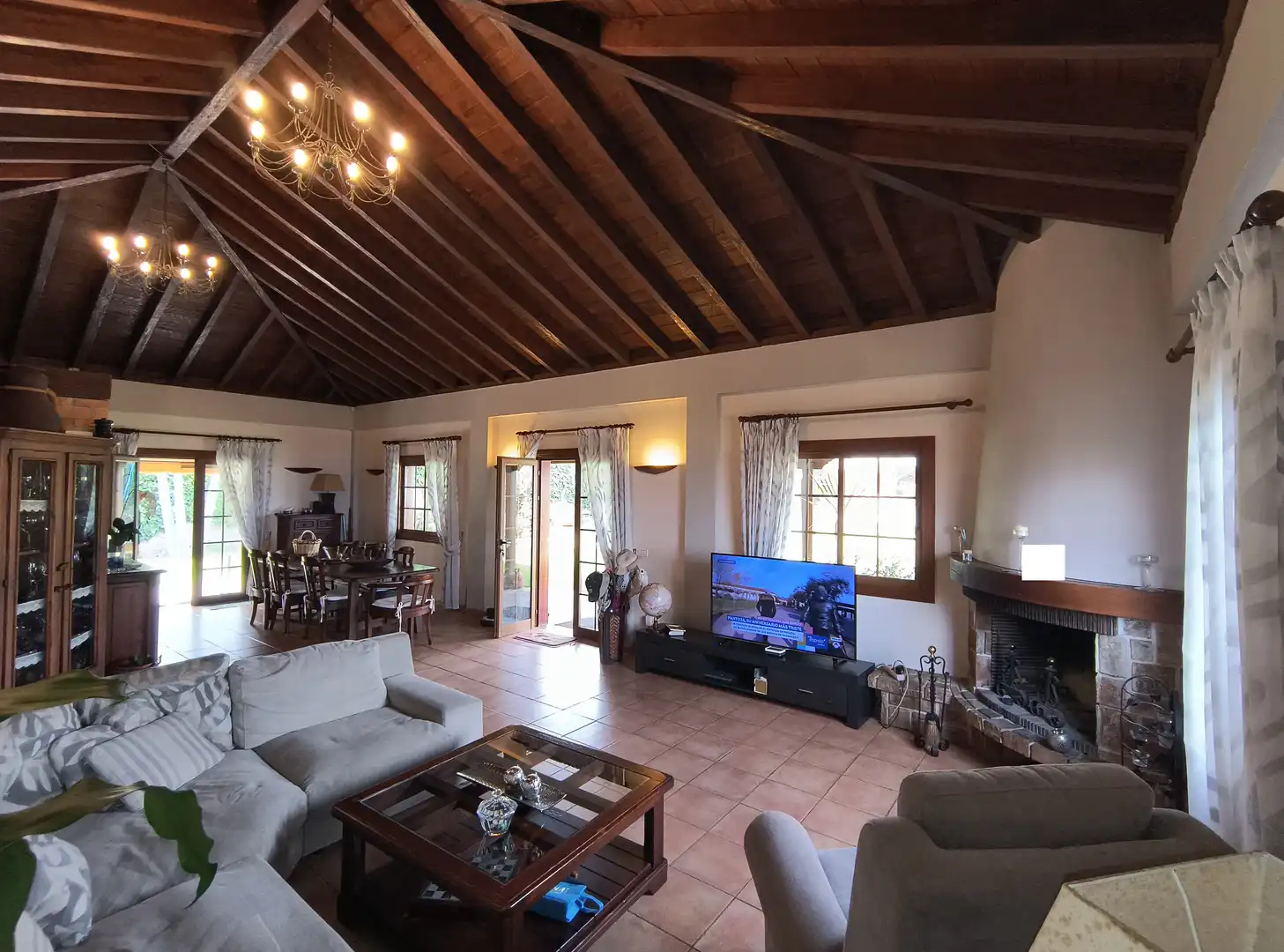 Sala de estar de Casa o chalet en venta en La Orotava con Jardín privado, Parquet y Terraza