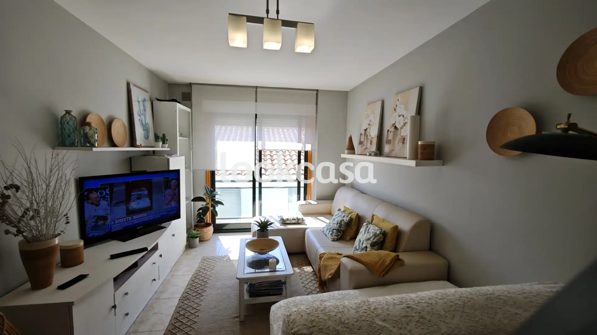 Sala de estar de Piso en venta en Sanxenxo con Trastero, Amueblado y Horno
