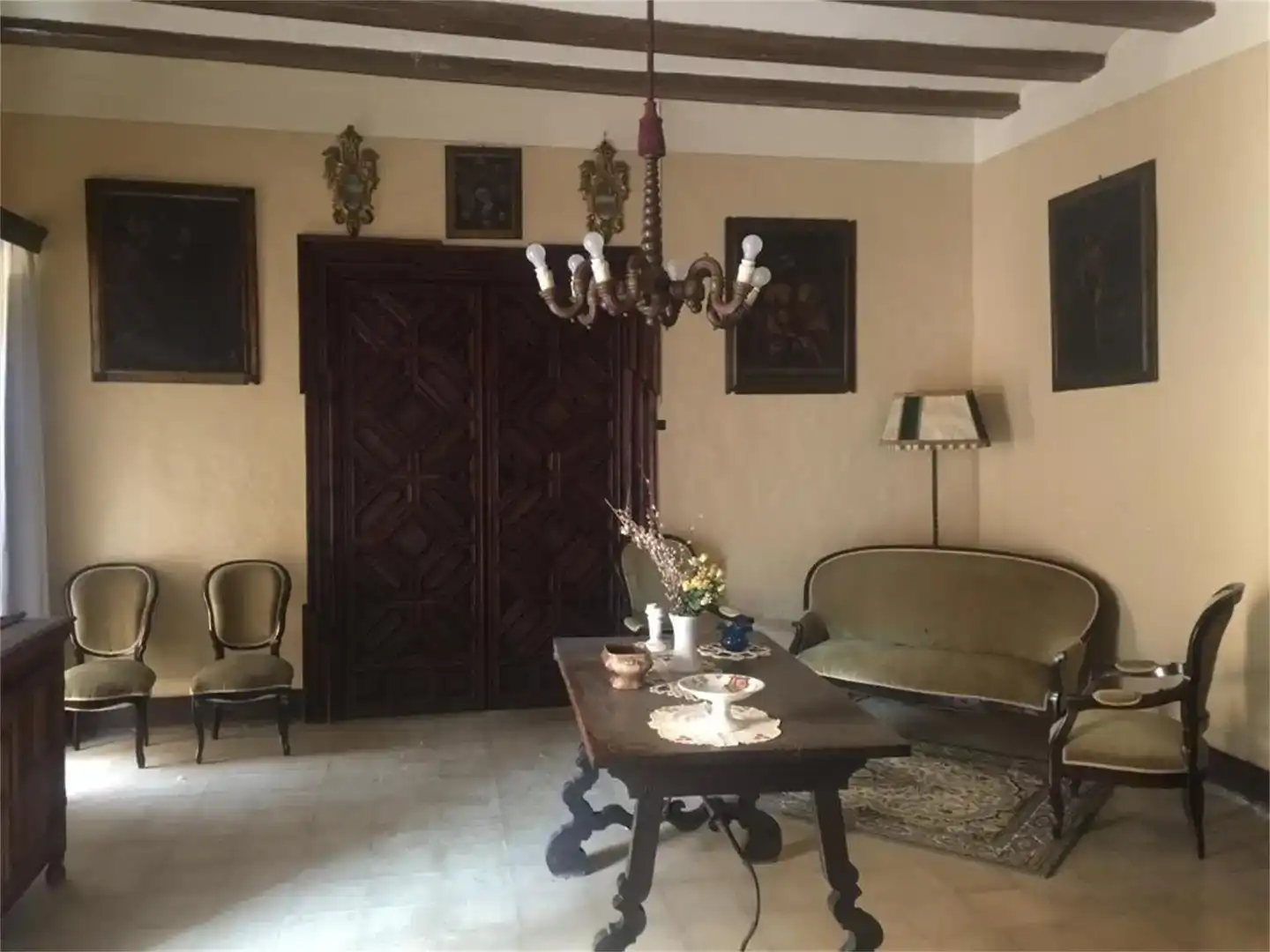 Sala d'estar de Pis en venda en Cretas amb Jardí privat i Balcó