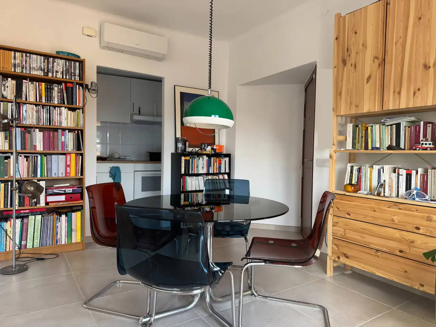 Dining room of Flat for sale in Figueres  with Air Conditioner, Oven and Balcony