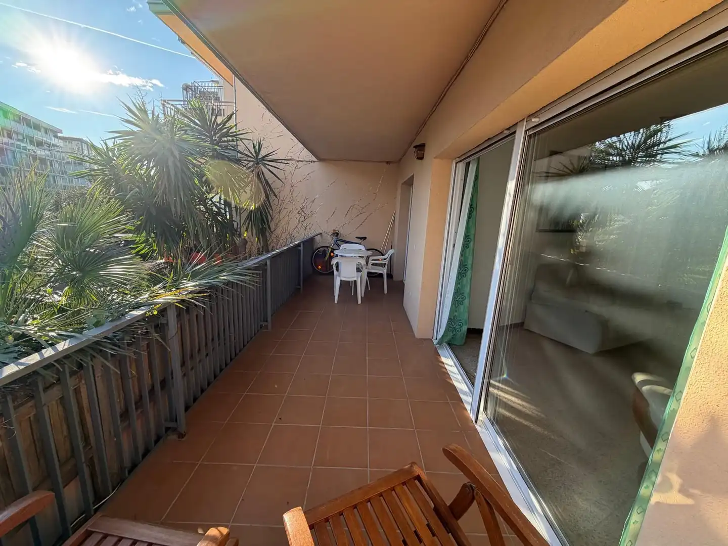 Balcony of Apartments for sale in Roses  with Air Conditioner, Heating and Terrace