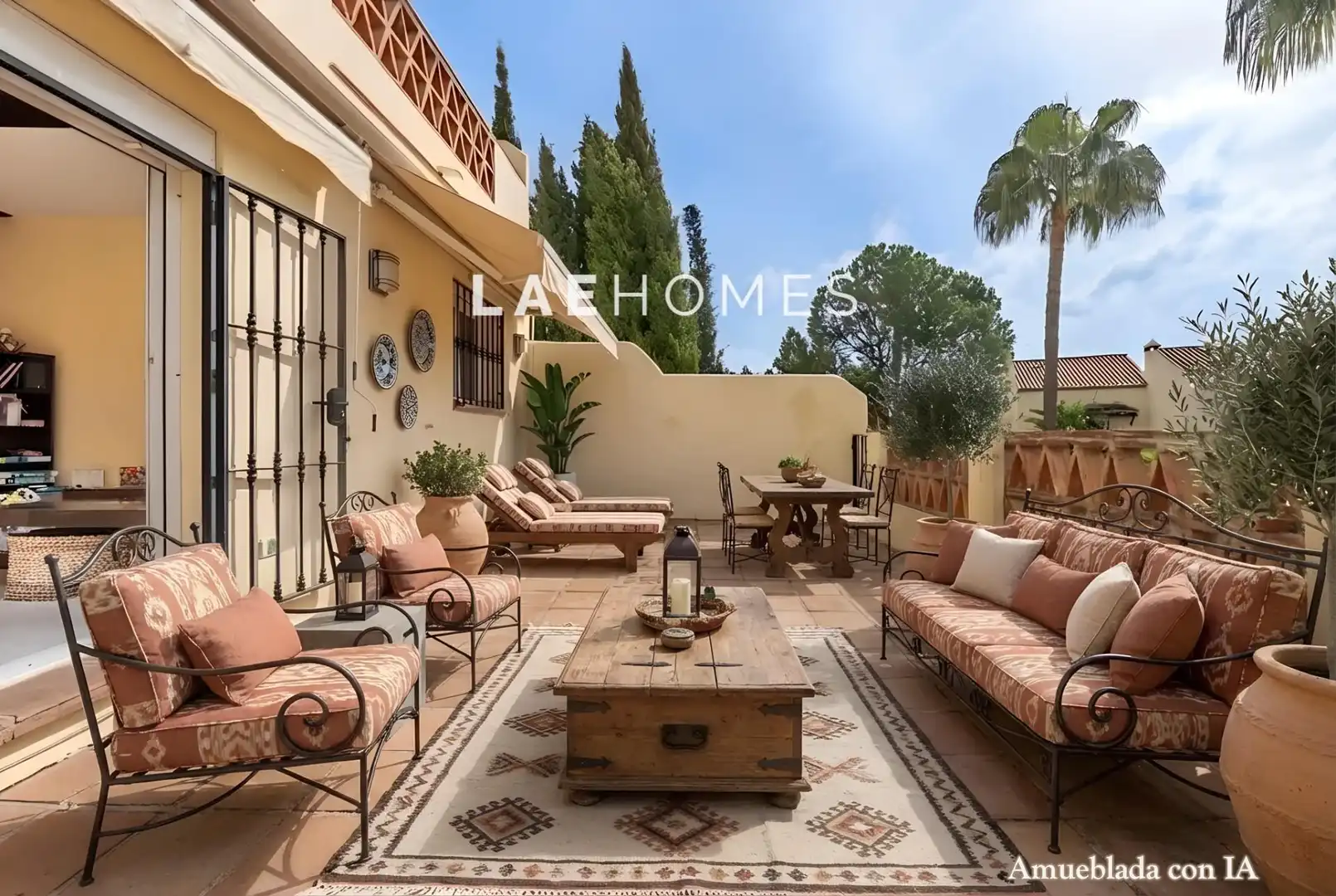 Terrasse von Wohnungen zum Verkauf in Marbella mit Privatgarten, Terrasse und Gemeinschaftspool