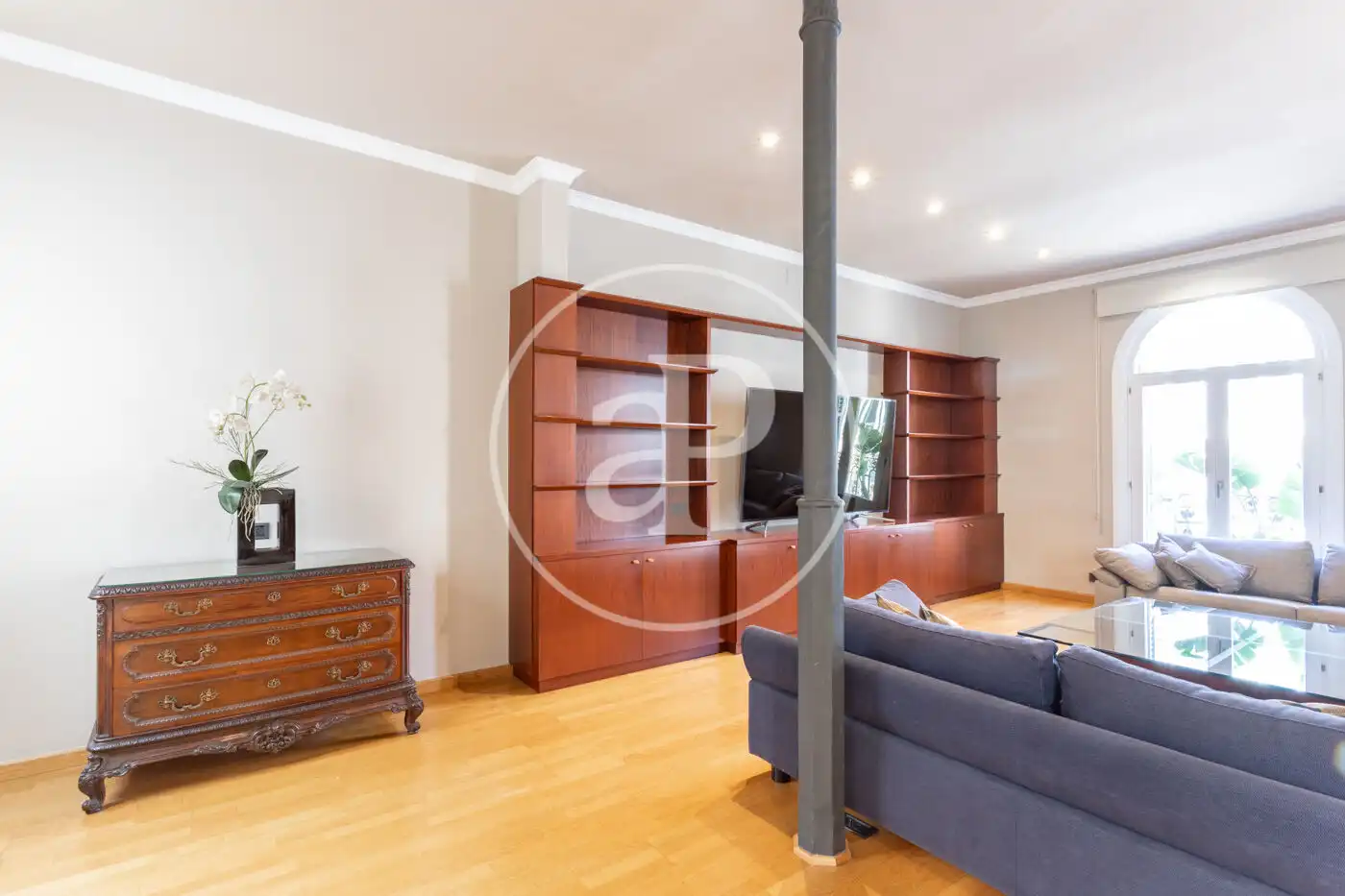 Living room of Flat for rent in Barcelona  with Air Conditioner, Heating and Terrace