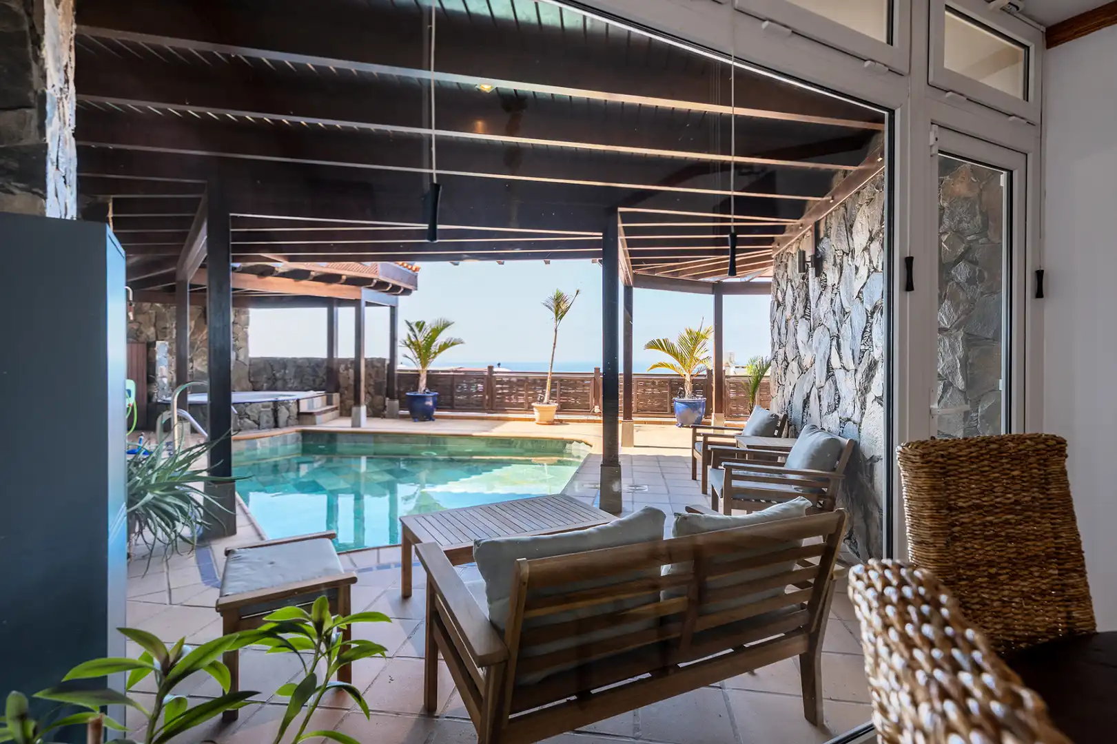 Terraza de Casa o chalet en venta en San Bartolomé de Tirajana con Aire acondicionado, Jardín privado y Terraza