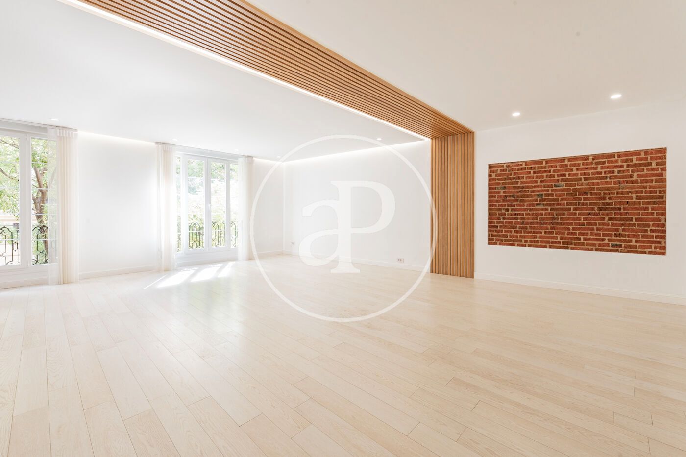 Living room of Flat for sale in  Madrid Capital  with Air Conditioner, Heating and Balcony