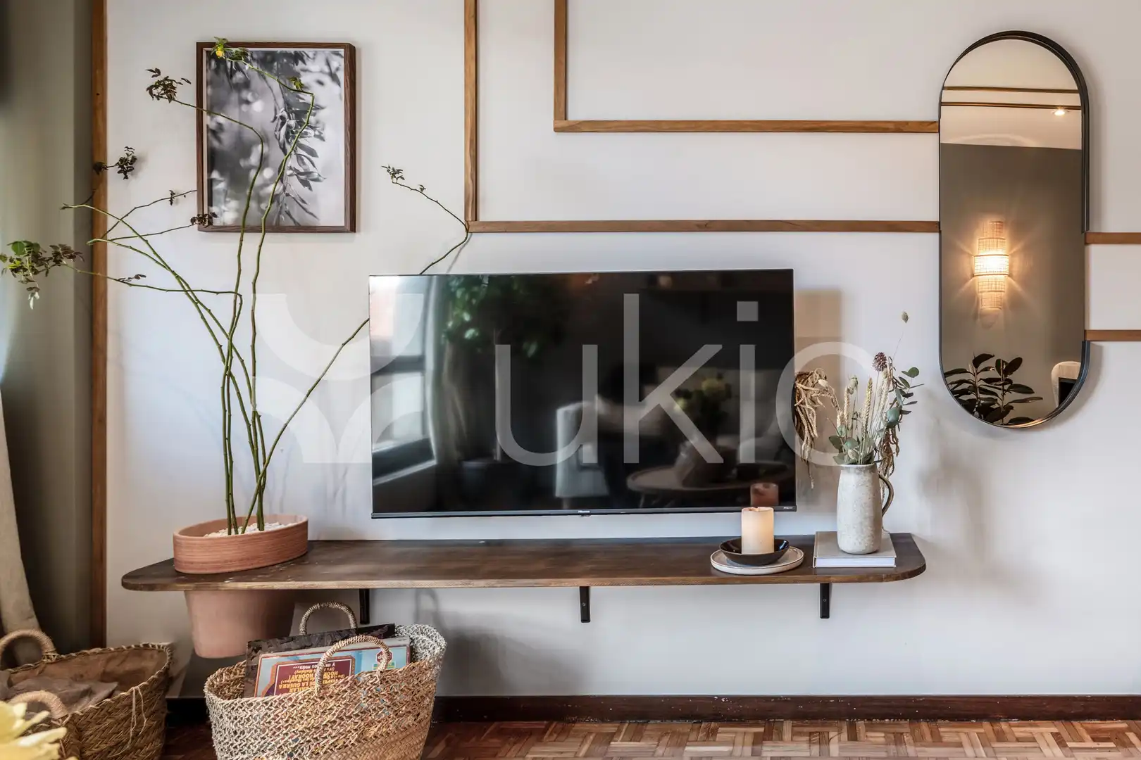 Wohnzimmer von Wohnungen zur Miete in Madrid mit Klimaanlage, Möbliert und Waschmaschine