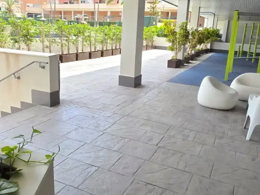 Terrace of Flat for rent in Mijas  with Air Conditioner, Private garden and Storage room