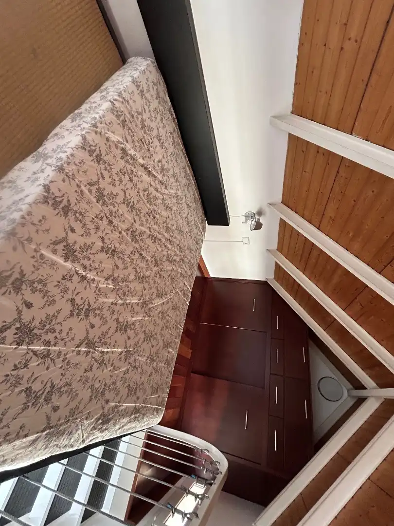 Schlafzimmer von Loft zur Miete in Sevilla mit Klimaanlage, Heizung und Terrasse