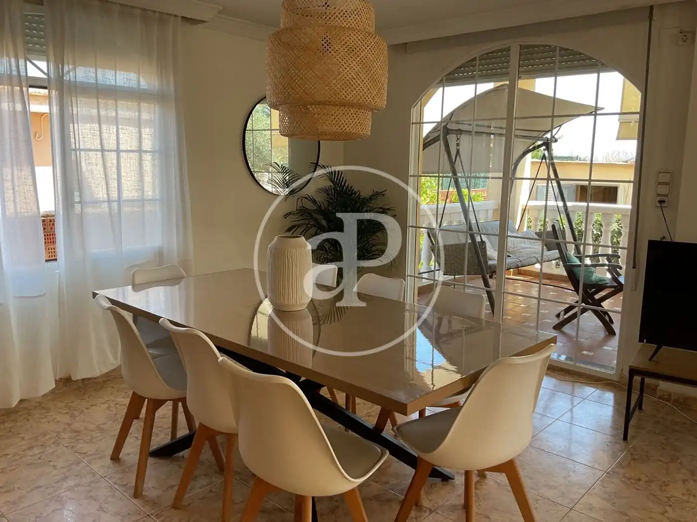 Comedor de Casa o chalet de alquiler en Tavernes de la Valldigna con Calefacción, Terraza y Amueblado