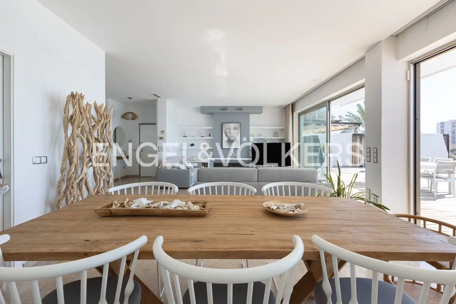 Comedor de Casa o chalet de alquiler en Cullera con Aire acondicionado, Calefacción y Piscina