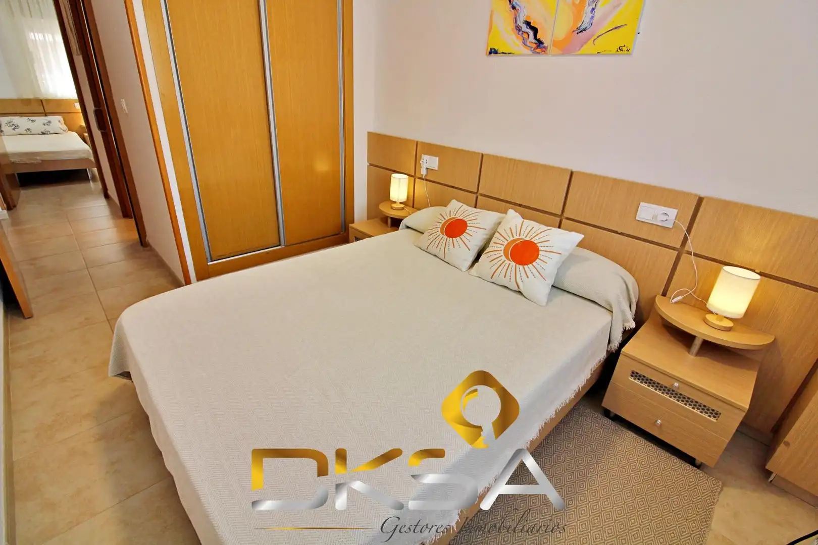 Bedroom of Apartments for rent in Oropesa del Mar / Orpesa  with Air Conditioner, Heating and Private garden